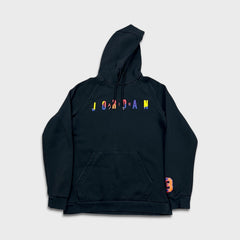 Nike Air Jordan Brand Hoodie Mens Medium Black Jumpman Pullover Hooded Sweater