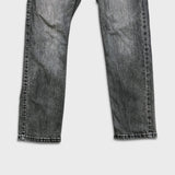 Levi's 502 Jeans Mens 30x30 Black Regular Taper Fit Faded Stone Wash Denim Pants