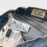 Levi's Ribcage Straight Ankle Jeans Womens 26x27 Blue High Rise Distressed Denim