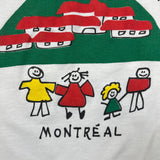 Vintage 90s Shriners Hospital Montreal T Shirt Mens Large White Single Stitch Tee