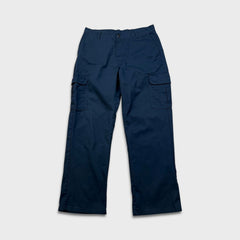 Dickies Pants Mens 36x30 Blue Genuine Original Straight Cargo Workwear Trousers