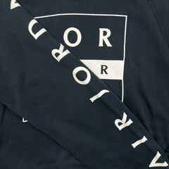 Nike Jordan Air Hoodie Mens Large Black Sportswear Box Logo Hooded Sweatshirt