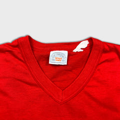 Vintage 70s Levi's Long Sleeve Tee Mens XS Red USA Casual Shirt