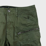 G-Star Raw Pants Mens 34x34 Green Rovic Zip 3D Straight Tapered Utility Cargo