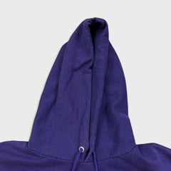 Champion Hoodie Mens Large Purple Authentic Graphic Pullover Hooded Sweater