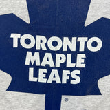 Vintage 90s Starter Toronto Maple Leafs T Shirt Mens Medium Gray NHL Hockey Tee