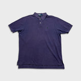 Vintage 90s Polo Ralph Lauren Shirt Mens Large Purple Pony Faded Preppy Shot Sleeve