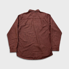 The North Face Shirt Mens Large Red Plaid Button Up Checkered Pocket Long Sleeve
