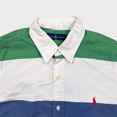 Polo Ralph Lauren Shirt Men Medium Multicolor Pony Casual Button Up