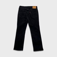 Levi's 541 Jeans Mens 31x28 Black Athletic Taper Stretch Dark Wash Denim Pants