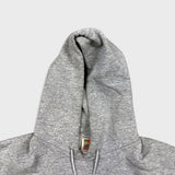Vintage 90s Fruit of The Loom Blank Hoodie Mens XL Gray Distressed Sweater