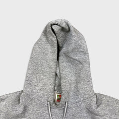 Vintage 90s Fruit of The Loom Blank Hoodie Mens XL Gray Distressed Sweater