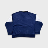 Vintage 90s San Francisco California Sweatshirt Mens Medium Blue 1/4 Zip USA Pullover
