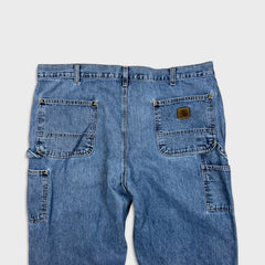 Carhartt B13 DPS Jean Mens 40x30 Blue Original Dungaree Fit Workwear Loose Baggy Pants