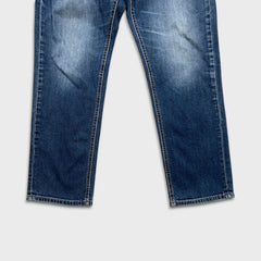 Levi's 541 Jeans Mens 34x30 Blue Athletic Taper Stretch Faded Dark Wash Denim Pants