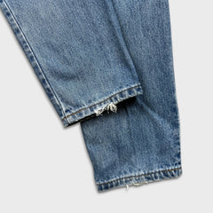 Vintage 90s Levi's 550 Jeans Men 27x32 Blue Relaxed Fit Tapered Leg Medium Wash Pants