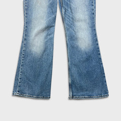 Levi's x Deepika Padukone Jeans Women 28x27 Blue Flare Leg Medium Wash Denim Pants