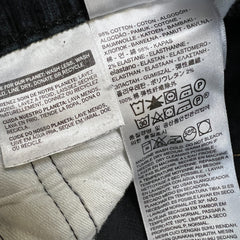 Levi's 511 Pants Mens 32x26 Black Slim Fit Stretch Corduroy Casual Trousers