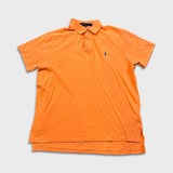 Polo Ralph Lauren Shirt Mens XL Orange Pony Cotton Casual Preppy Short Sleeve