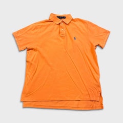 Polo Ralph Lauren Shirt Mens XL Orange Pony Cotton Casual Preppy Short Sleeve
