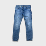 Levi's Skinny Taper Jeans Mens 36x32 Blue Medium Wash Skinny Taper Stretch Denim Pants