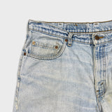 Vintage 90s Levi's 535 Jeans Mens 38x32 Blue Euro Fit Light Wash Wide Leg Baggy Pants
