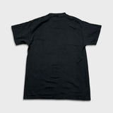 Vintage 90s New York Taxi T Shirt Mens Medium Black USA Embroidered Short Sleeve Tee