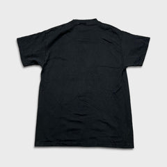 Vintage 90s New York Taxi T Shirt Mens Medium Black USA Embroidered Short Sleeve Tee