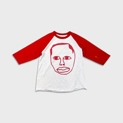 Earl Sweatshirt Long Sleeve Shirt Mens Large White 3/4 Raglan Sleeve Cropped Tee