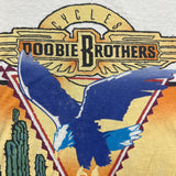 Vintage 1989 The Doobie Brothers Cycles Tour T Shirt Mens Small White Rock Band Tee