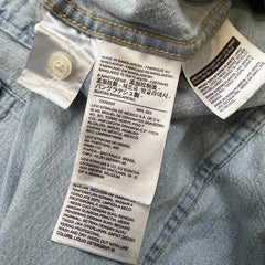 Levi's Standard Denim Shirt Mens Medium Blue Light Wash Casual Western Pearl Snap