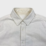 COS Long Sleeve Shirt Mens XS White Natural Overshirt Linen Button Up