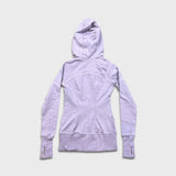 Lululemon Scuba Hoodie Womens Medium Purple Light Cotton Full Zip Sports Sweater