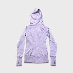 Lululemon Scuba Hoodie Womens Medium Purple Light Cotton Full Zip Sports Sweater