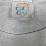 Vintage 80s NASA Kennedy Space Center T Shirt Womens Medium White Boxy Crop Pocket USA Tee