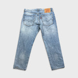 Levi's Hi Ball Jeans Mens 36x27 Blue Regular Fit Distressed Light Wash Denim Pants