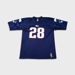 Reebok Corey Dillon #28 New England Patriots Jersey Mens 2XL Blue NFL Football
