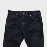 Levi's 517 Bootcut Jeans Mens 38x30 Black Dark Wash Red Tab Faded Denim Pants