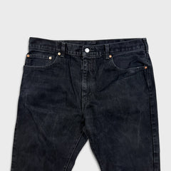 Levi's 517 Bootcut Jeans Mens 38x30 Black Dark Wash Red Tab Faded Denim Pants