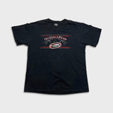 Vintage Y2K NASCAR Racing T Shirt Mens Large Black Sportswear Graphic Faded Tee