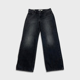 Levi's Low Loose Jeans Womens 28x29 Black Wide Leg Baggy Dark Wash Denim Pants