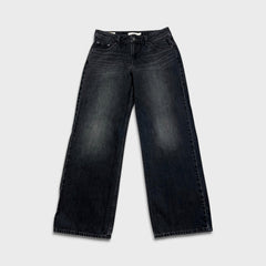 Levi's Low Loose Jeans Womens 28x29 Black Wide Leg Baggy Dark Wash Denim Pants