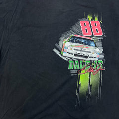 Vintage Y2K Dale Earnhardt Jr Shirt Mens XL Black Faded NASCAR Racing Long Sleeve Tee