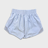 Lululemon Hotty Hot High-Rise Short 4" Womens Size 6 Blue Athletic Run Yoga
