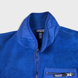 Vintage 90s Patagonia Synchilla Fleece Mens Medium Blue USA Full Zip Jacket