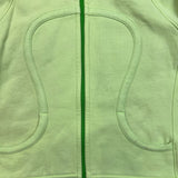 Lululemon Scuba Hoodie Womens Size 12 Green Full Zip Sports Hooded Sweater