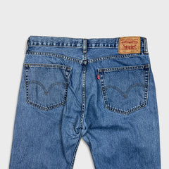 Vintage Y2K Levi's 505 Jeans Mens 36x30 Blue Regular Straight Fit Light Wash Denim Pants