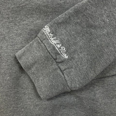 Mitchell & Ness Toronto Raptors Hoodie Mens XL Gray Classic Logo NBA Basketball Sweater