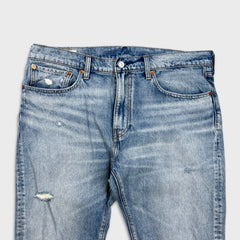 Levi's Hi Ball Jeans Mens 36x27 Blue Regular Fit Distressed Light Wash Denim Pants
