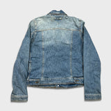 Vintage 90s Tommy Hilfiger Denim Jacket Womens XS Blue Western Trucker
